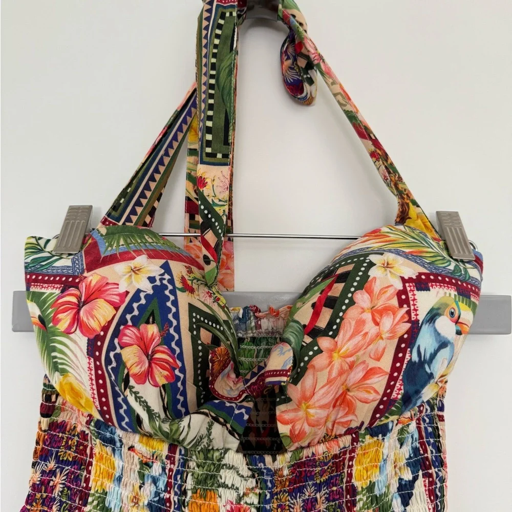 Tropical Patchwork Maxi Dress - Picture 3 of 6